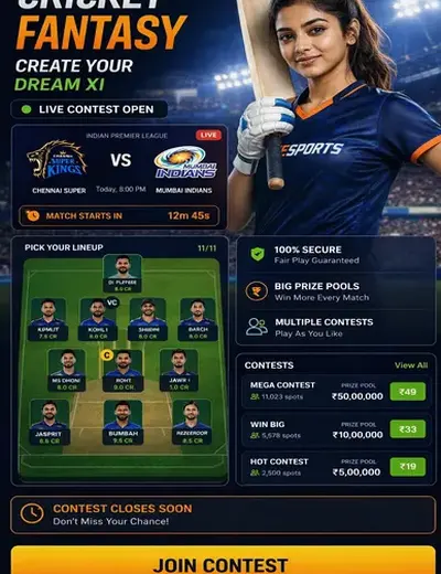 Brbet (brbet login) fantasy cricket & matchday visual 3